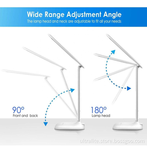 High Quality 5 Brightness Eye Caring Timer Dimmable Bedside Desk Light Wireless Charger Lamp